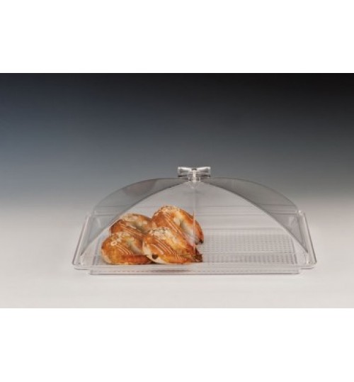 POLYCARBONAT TEPSİLİ MUHAFAZA KABI / BÜYÜK 54 X 34 Cm